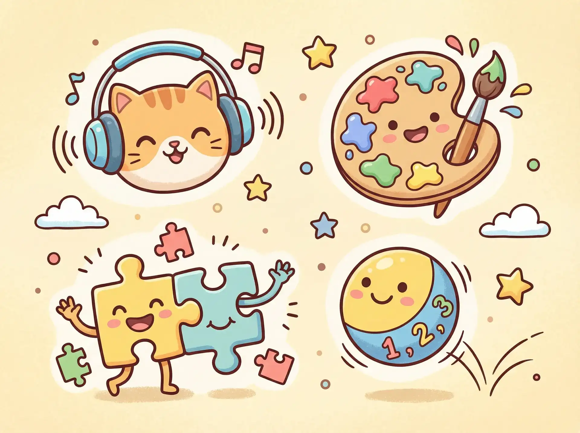 小朋友的手工作品 - 老陈和李青 益智创作